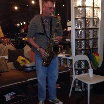 Cafe Stella - Greg Dudzienski and Woody Beckner jam at the Cafe! - Coffee & Tea Near Me - Norfolk, Virginia