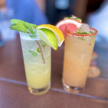Congregation Brewery & Cocina - Our Mojito mocktail and pomelo mocktail - so light and refreshing!! (Tysm @SamB!!! Xoxoxo) - Pubs Near Me - Pasadena, California