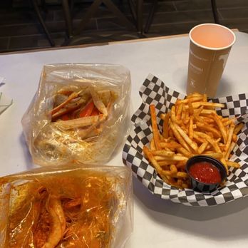 The Spice Sea - XXSpicy Cajun Shrimp (super spicy!), garlic butter snow crab, and cajun fries - Seafood Near Me - Phoenix, Arizona The Spice Sea - XXSpicy Cajun Shrimp (super spicy!), garlic butter snow crab, and cajun fries - Seafood Near Me - Phoenix, Arizona