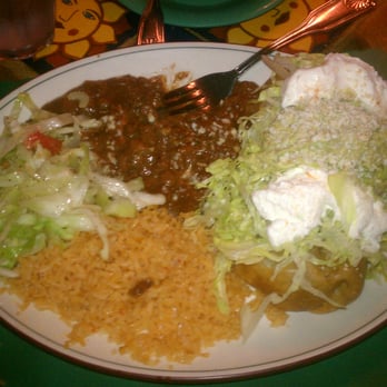Tony's Jacal - Carne Asada Chimichanga w/ rice & beans - Salad Near Me - Solana Beach, California Tony's Jacal - Carne Asada Chimichanga w/ rice & beans - Salad Near Me - Solana Beach, California