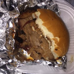 Chopped Brisket Sandwich