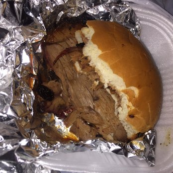 Just Passing Thru BBQ - Brisket sandwich ! - Barbeque Near Me - Huffman, Texas