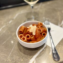 Plaza Premium Lounge - Many wonderful hot entrees.... The penne arribiatta was our fav, ordered twice