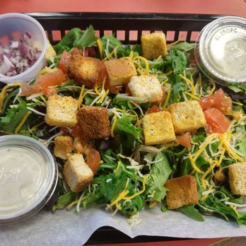 The Blvd Lounge & Grill - Veggie Salad. Not very intricate for the price, but I expected that since no one goes to wing places for salads - Chicken Wings Near Me - Hammond, Louisiana