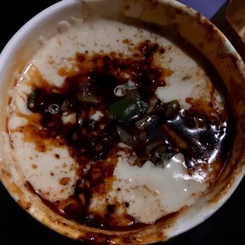 Mister Oso - Queso Fundido (Peanut & Sesame Salsa Macha, Pico Verde, Tortilla Chips, Small/$6 + $1 Verde)- 3.5/5 stars - Latin American Near Me - Denver, Colorado