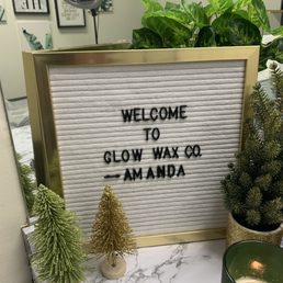 Personalized welcome sign!