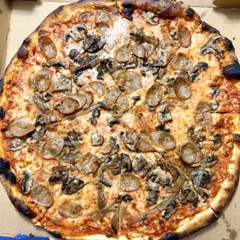 Peter’s Pizzeria - Sausage mushroom and onion. Excellent. Huge pie! Outstanding. - Pizza Near Me - Pompano Beach, Florida Peter’s Pizzeria - Sausage mushroom and onion. Excellent. Huge pie! Outstanding. - Pizza Near Me - Pompano Beach, Florida