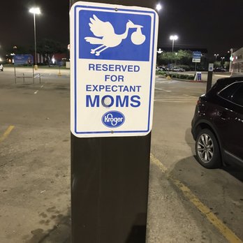 Kroger - a parking sign with a stork on it - Grocery Near Me - La Porte, Texas Kroger - a parking sign with a stork on it - Grocery Near Me - La Porte, Texas
