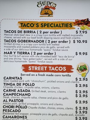 Menu photo 7 Los Chapos Tacos Tampa, FL Menu photo 7 Los Chapos Tacos Tampa, FL