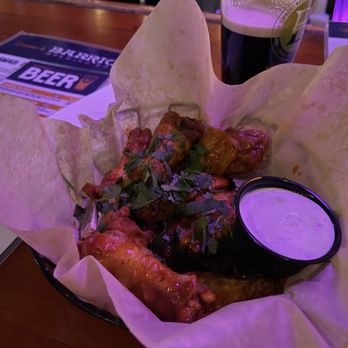 Barrio Brewing - Bone-in chicken wings with cilantro tequila dip - Breweries Near Me - Tucson, Arizona