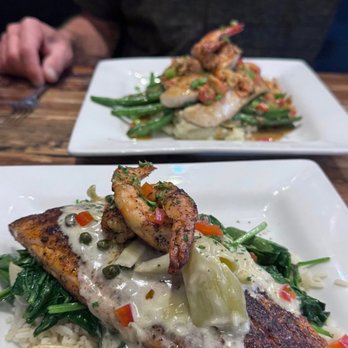Anaya's Seafood Scratch Kitchen - Ruby Red Trout in the foreground - Seafood Near Me - Richardson, Texas Anaya's Seafood Scratch Kitchen - Ruby Red Trout in the foreground - Seafood Near Me - Richardson, Texas