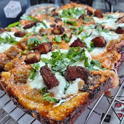 Tramonto's Pizza - Chicken Vodka Burrata Detroit Style Pizza