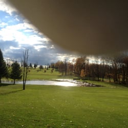 Sleepy Hollow Golf Course - Looking back at 13 from the green.