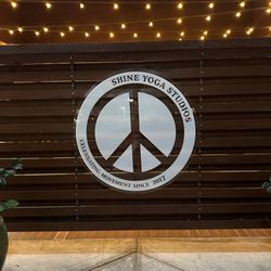 Shine Yoga Studios - The decorative wall, providing Shine with privacy.