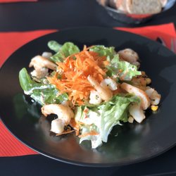 Auberge le Marteley - Sautéed shrimp salad