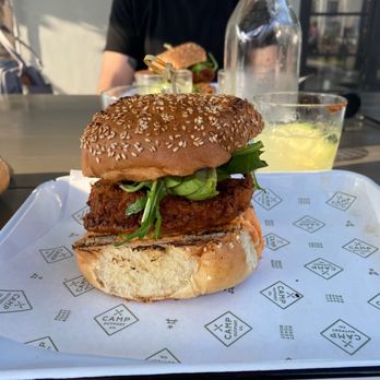 Camp Outpost - Fried Chicken Sandwich - New American Near Me - San Antonio, Texas Camp Outpost - Fried Chicken Sandwich - New American Near Me - San Antonio, Texas