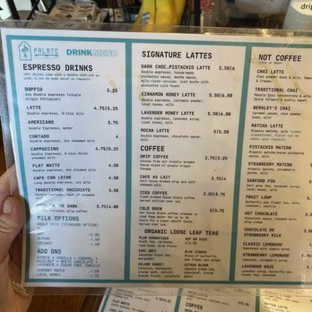 Palate Coffee Roasters - Menu (October 2025) - Coffee & Tea Near Me - Sanford, Florida