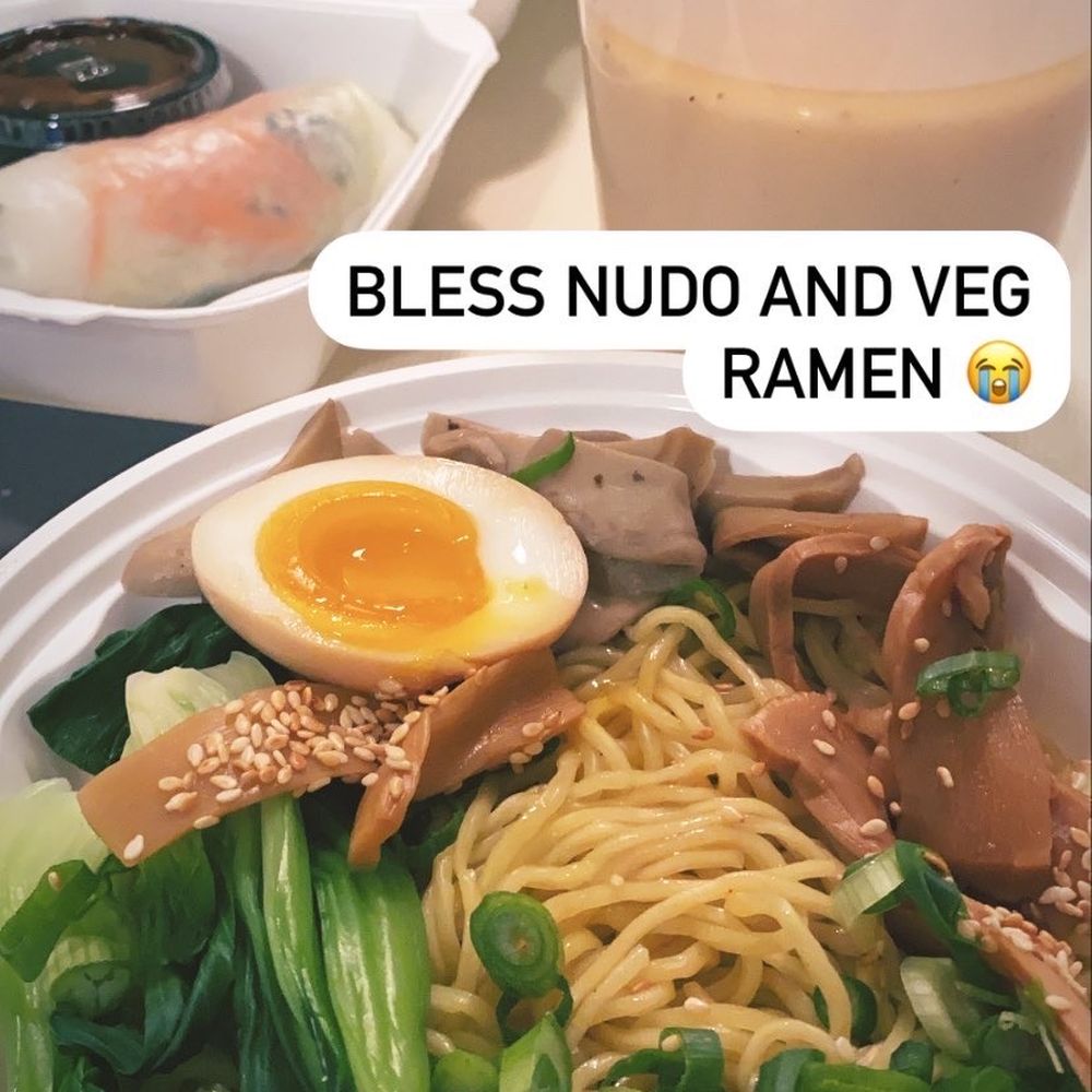 Nudo House - Vegetarian schroom ramen and veggie spring roll - Vietnamese Near Me - St Louis, Missouri Nudo House - Vegetarian schroom ramen and veggie spring roll - Vietnamese Near Me - St Louis, Missouri
