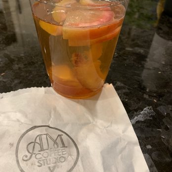 AM Coffee Studio - Peach green tea - Coffee & Tea Near Me - Toronto, Ontario