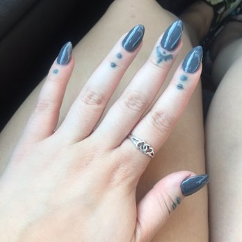 Lily Nails at OSU - Asked for MATTE top coat, pointy tips(pretty sad 'point' if you ask me). This color also has random speckles in it which is BEYOND annoying - Nail Salons Near Me - Columbus, Ohio Lily Nails at OSU - Asked for MATTE top coat, pointy tips(pretty sad 'point' if you ask me). This color also has random speckles in it which is BEYOND annoying - Nail Salons Near Me - Columbus, Ohio