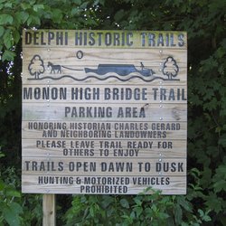 Monon High Bridge Trail - Monon High Bridge Trail Marker