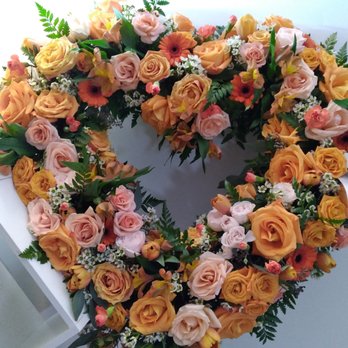 Sharon's Flowers - Stunning heart w/ the most amazing colors - Florists Near Me - West Los Angeles, California