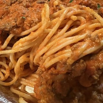 Cafe Gio - Spaghetti with Bolognese Sauce 11-21-2023 - Pizza Near Me - West Babylon, New York