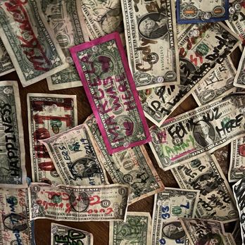 49er Saloon - I added a dollar to the bar ceiling - American Near Me - Acton, California