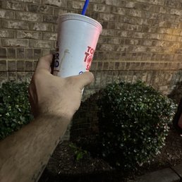 This is how they handed me a drink. This is how they handed me a drink.