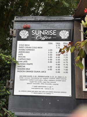 Menu photo 2 Sunrise Coffee Lihue, HI