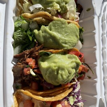 Los Tacos  - Tacos:  1. Hand Rolled Chicken Breast Tacos 2. Al Pastor Taco 3. Birria Taco 4. Garlic shrimp taco - Tacos Near Me - Encinitas, California