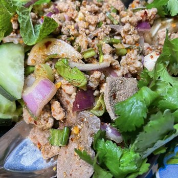 Hug Esan - Pork Larb Salad - Thai Near Me - Elmhurst, New York Hug Esan - Pork Larb Salad - Thai Near Me - Elmhurst, New York
