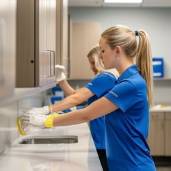 Warden Building Maintenance - Experience superior cleanliness in your medical office with our professional cleaning services.
