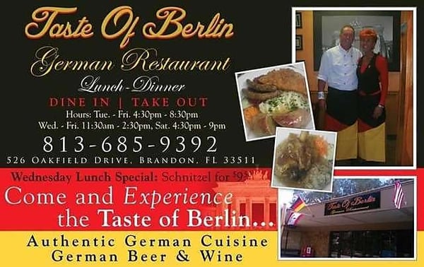 Menu photo 7 Taste of Berlin Brandon, FL Menu photo 7 Taste of Berlin Brandon, FL