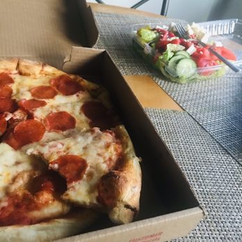Pizza Plus - Pizza Plus delivery of pepperoni pizza and Greek Salad with Feta Cheese! - Italian Near Me - Chesapeake, Virginia