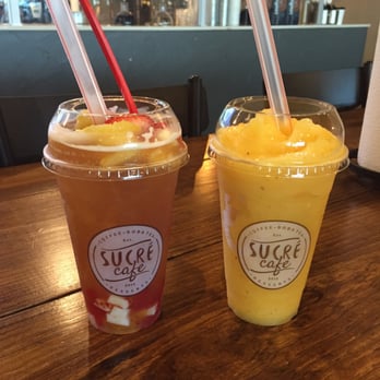 Sucre Cafe - Tropical paradise tea and pachango slush - Desserts Near Me - Plano, Texas Sucre Cafe - Tropical paradise tea and pachango slush - Desserts Near Me - Plano, Texas