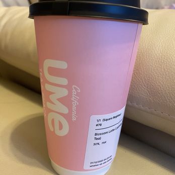 Ume Tea - Hot blossom latte , or jasmine floral tea - Bubble Tea Near Me - San Ramon, California