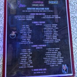 711 Social - Malatang Menu