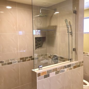 Versa Glass - Finishing touch to our new guest bathroom, glass install for our European-inspired walk-in shower. - Windows Installation Near Me - Los Angeles, California Versa Glass - Finishing touch to our new guest bathroom, glass install for our European-inspired walk-in shower. - Windows Installation Near Me - Los Angeles, California