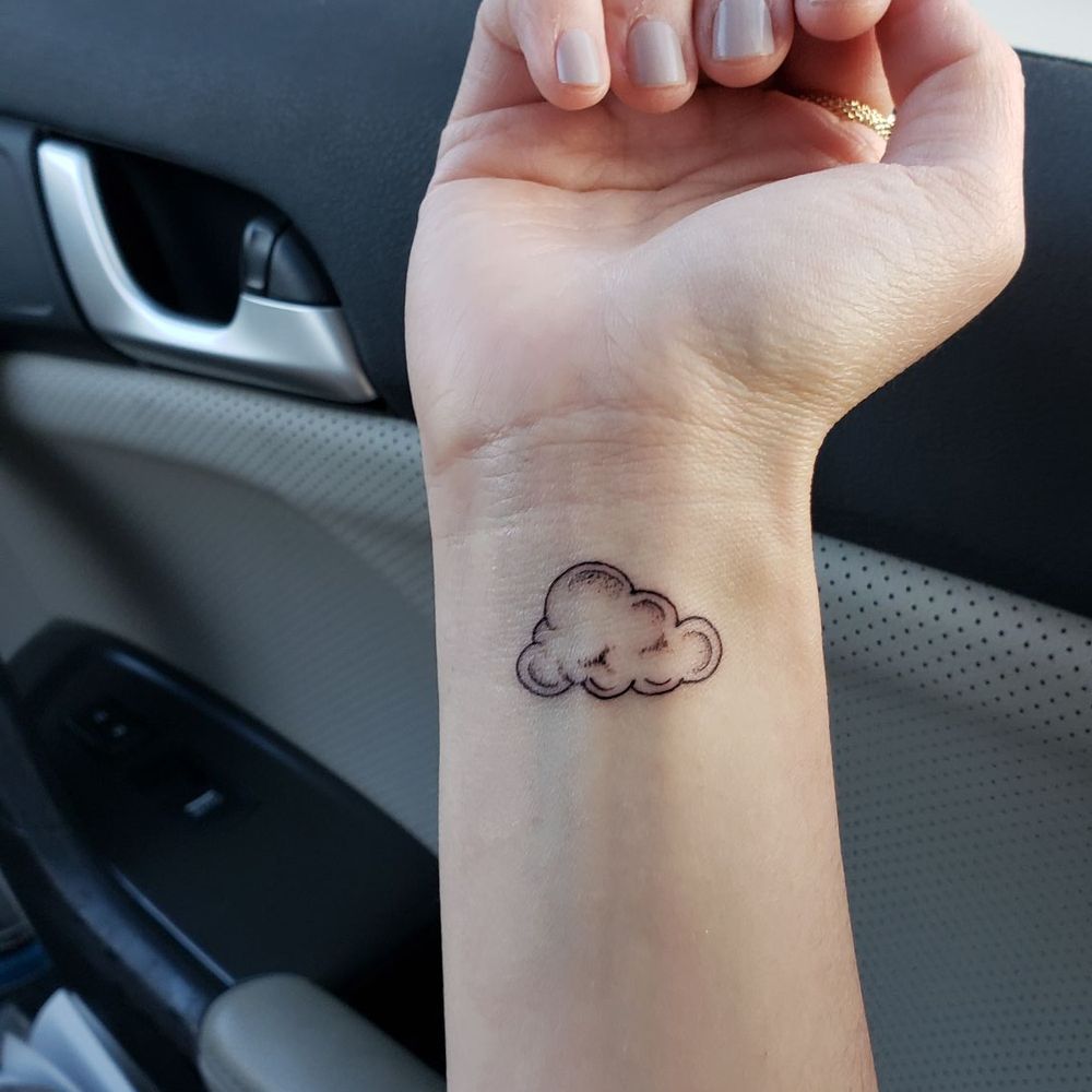 Golden Triangle Art Studio - Cloud tattoo by Yeye - Tattoo Near Me - Upland, California Golden Triangle Art Studio - Cloud tattoo by Yeye - Tattoo Near Me - Upland, California