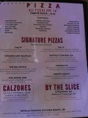 Menu photo 8 PS Tavern Savannah, GA