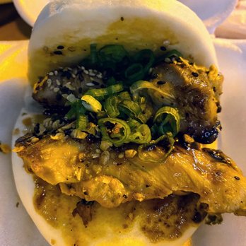 Belching Beaver Brewery - Oceanside - Chicken bun from Bam Bun food stand - check their website for info on the rotating food vendors - Breweries Near Me - Oceanside, California