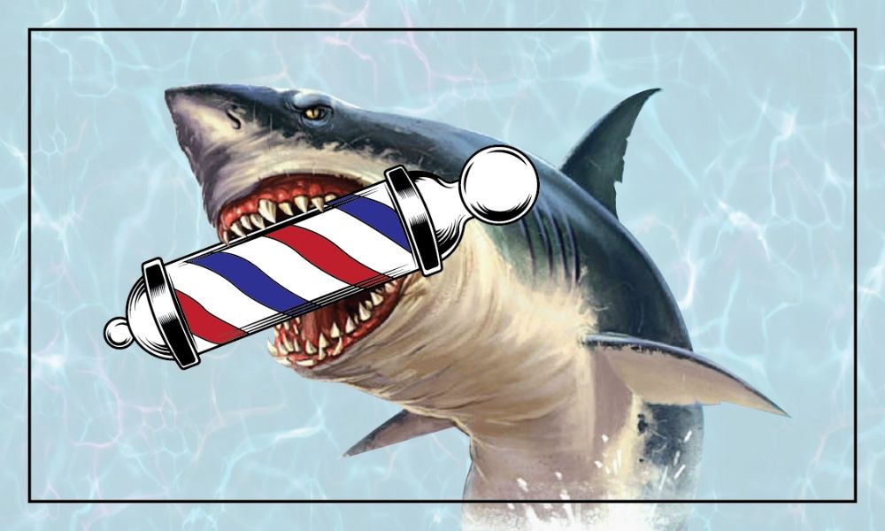 Shark Tank Barbershop BC Logo