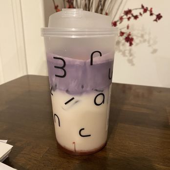 Mirakuru - Korean strawberry (oat) milk with ube foam. - Coffee & Tea Near Me - Garden Grove, California Mirakuru - Korean strawberry (oat) milk with ube foam. - Coffee & Tea Near Me - Garden Grove, California