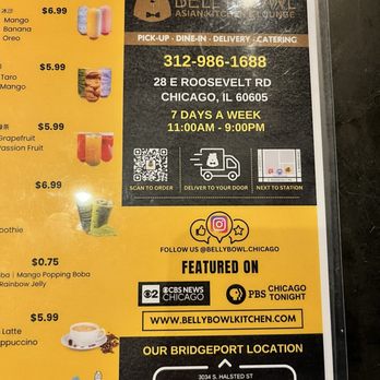 Belly Bowl - Bubble Tea Near Me - Chicago, Illinois
