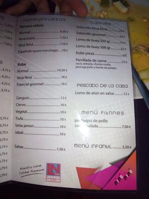 Menu photo 2 Niná Niná Torrejón de Ardoz, M