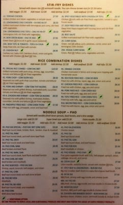 Menu photo 7 Pho Gia Portland, OR