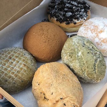 Cafe Dulce - Mocha roti, green tea donut, oreo donut, dino churro, snickers donut. - Coffee & Tea Near Me - Los Angeles, California