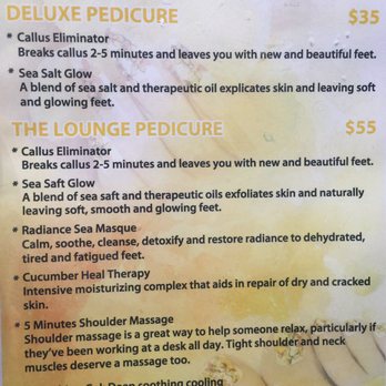 The Nail Lounge - I like the basic pedicure ($25) + $5 callus remover. - Nail Salons Near Me - Gilbert, Arizona The Nail Lounge - I like the basic pedicure ($25) + $5 callus remover. - Nail Salons Near Me - Gilbert, Arizona