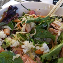 a bowl of food with chopsticks a bowl of food with chopsticks